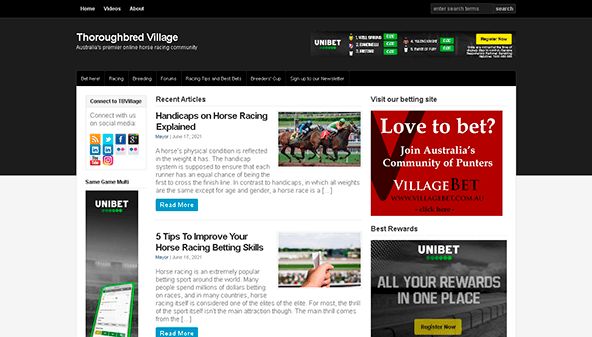 Grynaveislis kaimas (thoroughbredvillage.com.au)