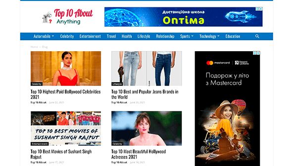 Topp 10 om (top10about.com)