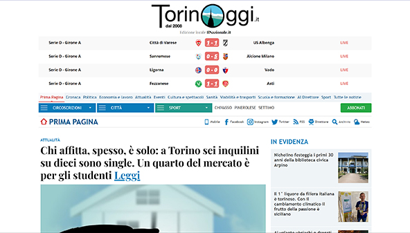 Turin aujourd'hui (torinoggi.it)