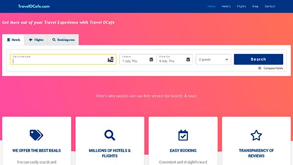 Kelionių ocafe (travelocafe.com)