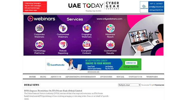 ZEA dzisiaj (uaetoday.com)