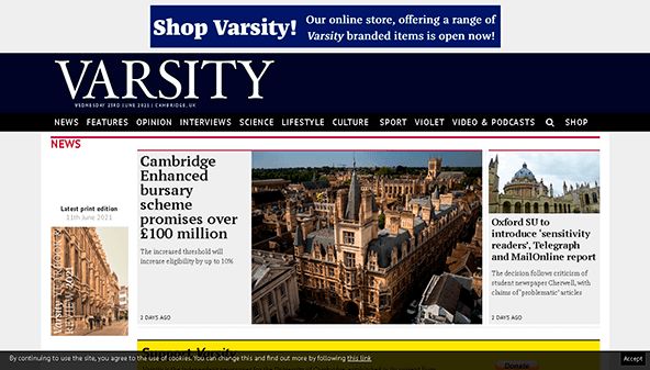Университет (varsity.co.uk)
