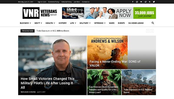 Informe de noticias de los veteranos (veteransnewsreport.com)
