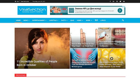 Vírusos szakasz (viralsection.com)