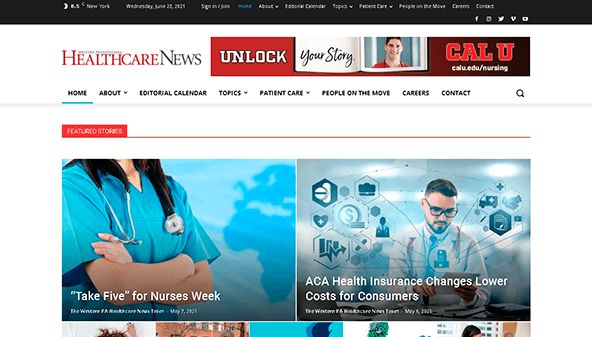 WP terveydenhuollon uutiset (wphealthcarenews.com)