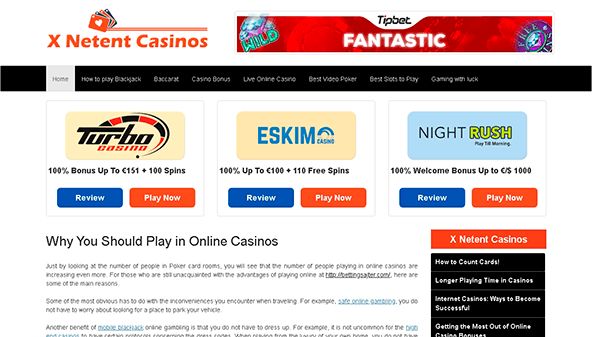X Netent kasinon (xnetentcasinos.com)