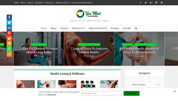 Musisz być zdrowy (youmustgethealthy.com)