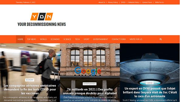Dina nyheter om avveckling (yourdecommissioningnews.com)