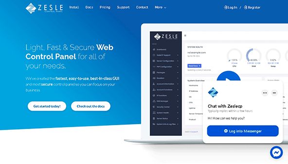 Panel de control de Zesle (zeslecp.com)